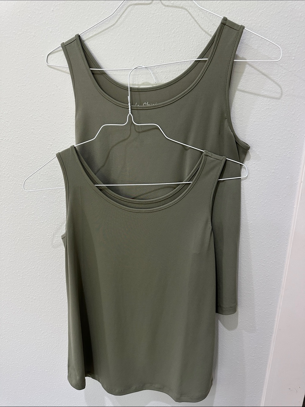 Chico's Olive Green Tank Tops - Pack of 2